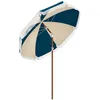 Image de Outsunny - Parasol - Polyester - 225 x 225 x 236 cm - Bleu et beige