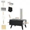 Image de Four à pizza extérieur feu de bois - pelle à pizza, pierre réfractaire ø 30 cm inclus