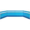 Image de Paravent brise-vent de camping Outsunny portable pliable avec sac de transport et poteaux en acier dim. 725 cm x 140 cm bleu