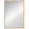 Image de Miroir mural HOMCOM rectangulaire 50 x 70 cm cadre en bois idéal pour la salle de bain salon ou chambre naturel