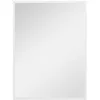 Image de Miroir mural HOMCOM rectangulaire 60 x 80 cm cadre en MDF idéal pour la salle de bain salon ou chambre blanc