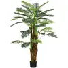 Image de Palmier artificiel h.1,6 m arbre artificiel tronc branches lichen feuilles grand réalisme pot inclus