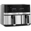 Image de Friteuse à air 2700w - air fryer - double compartiment 8,5l - 8 programmes, température réglable, timer, 2 paniers - noir
