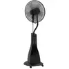 Image de Ventilateur oscillant inclinable sur pied roulettes brumisateur 2 en 1 - 90w - timer, 3 modes, 3 vitesses - télécommande - noir