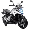 Image de Moto électrique pour enfants moto porteur Honda pour enfants 3 à 6 ans avec musique phares avec 2 roues dentraînement - blanc