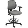 Image de Fauteuil de bureau - Vinsetto - chaise de bureau assise haute réglable accoudoirs dim. 60l x 57P x 97-119H cm sur roulettes gris