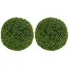 Image de Lot De 2 Buis Artificiels Topiaires