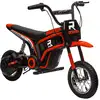 Image de Moto cross électrique dirt bike enfant 350w 12v 2 vitesses 8-16 kmh rouge noir