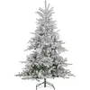 Image de Sapin De Noël Artificiel Led H.180 Cm Enneigé 1321 Branches 300 Led