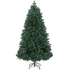 Image de Sapin de Noël Artificiel 180 cm HOMCOM Arbre de Noël avec support en acier pliable 1061 branches épines décoration de Noël vert