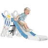 Image de Toboggan pour enfants - AIYAPLAY - de 18 à 36 mois - jusquà 30 kg - 157L x 465l x 80H cm - bleu