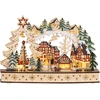 Image de Village De Noël Lumineux Animé En Bois - 20 Led