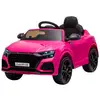 Image de Voiture électrique enfant licence officielle audi rs q8 - 2 moteurs - télécommande - effets sonores, lumineux - rose