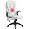 Image de Fauteuil de bureau massant et chauffant Vinsetto avec hauteur réglable dossier inclinable et télécommande filaire pivotant à 360°