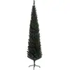 Image de Sapin De Noël Artificiel Mince H.195 Cm 390 Branches Vert Foncé