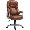 Image de Chaise de bureau direction réglable grand confort - fonction bascule verrouillable - synthétique marron effet vieilli
