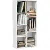 Image de Bibliothèque Rangement Étagère Cube 7 Compartiments Blanc