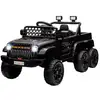 Image de Buggy quad 6 roues 6x6 - voiture électrique enfant - télécommande - coffre benne - nombreux effets - noir
