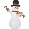 Image de Décoration Noël Gonflable H.180 Cm - Bonhomme De Neige Gonflable De Noël Led Extérieur Intérieur
