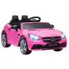 Image de Voiture véhicule électrique enfant 6 v 5 kmh max. Télécommande effets sonores + lumineux mercedes slc 300 rose