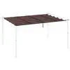 Image de Toile de rechange pour pergola rétractable 4 x 3 m polyester haute densité 180 gm² imperméabilisé chocolat