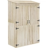 Image de Armoire De Jardin 2 Portes Bois - 2 Étagères - Sapin Pré-huilé