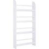 Image de Bibliothèque Murale 4 Étagères Avec Barres Supports Mdf Bois Blanc
