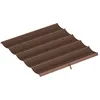 Image de Toile de toit pour pergola - Outsunny - 10 oeillets de drainage - tissu respirant - convient aux pergolas : 3 x 3 m - café