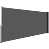 Image de Store Latéral Brise-vue Paravent Rétractable De Jardin 3 X 1,4 M Gris Foncé