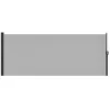 Image de Store latéral de jardin - Outsunny - rétractable - alu. polyester anti-UV haute densité 180 g/m² - 3 x 18 m - gris clair
