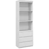 Image de Bibliothèque 3 Étagères 3 Tiroirs Aspect Bois