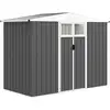 Image de Abri De Jardin Surface 2,7 M² - 2 Portes Fenêtres Évents - Tôle D'acier