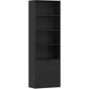Image de Bibliothèque 4 Étagères Armoire 2 Portes 59 X 29 X 180 Cm