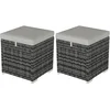 Image de Lot De 2 Poufs Coffres De Jardin