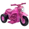 Image de Moto électrique enfant chopper 6v env. 3kmh 3 roues effets lumineux sonores fonction bulles rose