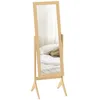 Image de Miroir en pied - HOMCOM - inclinaison réglable - pour dressing chambre - 47 x 46 x 148 cm - chêne