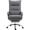 Image de Fauteuil De Bureau Massant Chauffant Inclinable Repose-pieds Microfibre