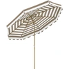 Image de Parasol De Jardin Inclinable Octogonal Dim.2,7 X 2,4 M Gris Taupe Blanc