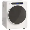 Image de Sèche linge à évacuation - HOMCOM - 1000 W 3 Kg - modes Extra Dry et ECO minuterie - acier inoxydable - 49 x 43 x 61 cm - blanc
