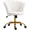 Image de Chaise Bureau Velours Design Coquillage