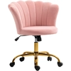 Image de Chaise Bureau Velours Design Coquillage