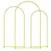 Image de Lot De 3 Arches Décoratives De Mariage - Arches De Ballon - Acier Doré
