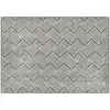 Image de Tapis Salon Moderne Poils Courts Style Graphique Crème Gris