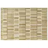 Image de Tapis salon moderne poils courts style graphique beige moutarde 200 x 140 cm