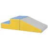 Image de 2 blocs de construction en mousse xxl - modules de motricité - gris jaune bleu