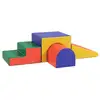 Image de 4 blocs de construction en mousse xl - modules de motricité - multicolore