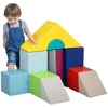 Image de Parcours de motricité bébé - HOMCOM - 11PCS - housse en polyuréthane et remplissage en EPE - 25x25x50cm - multicolore