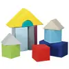 Image de 11 blocs de construction en mousse xxl - modules de motricité - jouets éducatifs - certifiés normes en71-1-2-3 - mousse epe revêtement pu gris