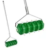 Image de Rouleau aérateur de pelouse - Outsunny - manuel - avec poignée amovible en 3 pièces - 45 x 21 x 140 cm - vert foncé