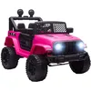 Image de Voiture électrique Enfant - HOMCOM - 12 V 5 Km/h Max. télécommande Effets Lumineux sonores - PP - 100x65x72cm - Rose